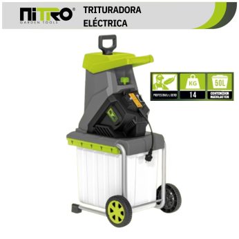 NIT-TE1800 TRITURADORA CHIPEADORA ELECTRICA 15A 1,800W CON CAJA RECOLECTORA